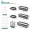 Shower Caddy 6-Pack, Advanced Rustproof Design, No Drilling Adhesive Shelves, Rack with Soap Holder, Large Capacity Bathroom Organizers and Storage, Wall-Mounted Kitchen & Home Decor